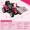 Kids Ride-On Excavator with Manual and Remote Control, LED Lights